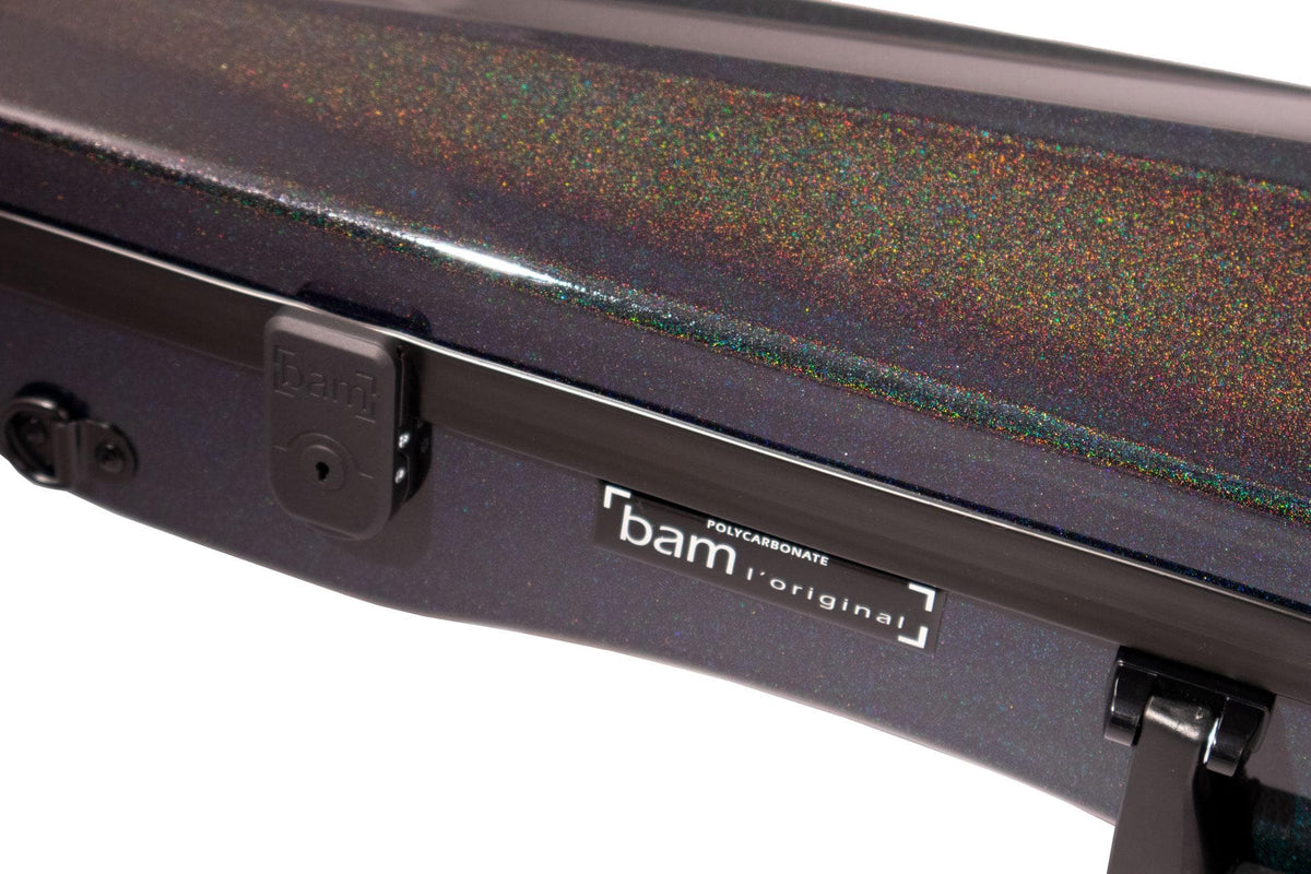 BAM Cosmic Supreme Hightech Polycarbonate Contoured Violin Case with Black Hardware
