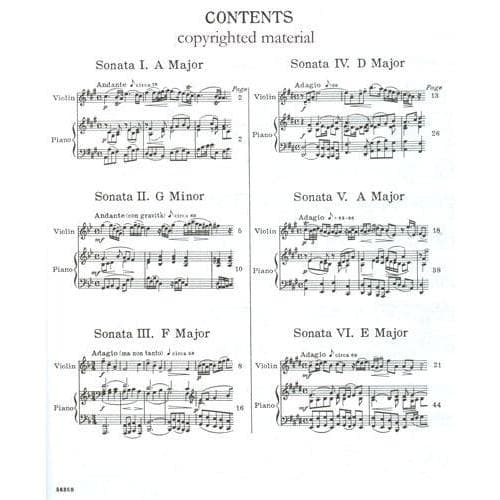 Handel, George Frideric - Six Sonatas (Complete) - Violin and Piano - edited by Adolfo Betti - G Schirmer Edition
