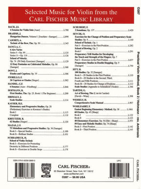 Hohmann, CH - Practical Violin Method, Book 2 - Violin solo - revised by WF Ambrosio - Carl Fischer Edition
