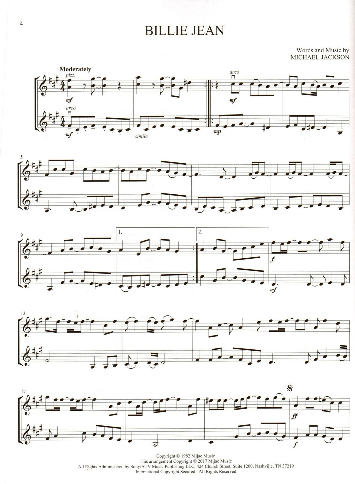 All-Time Popular Songs for Violin Duet - Hal Leonard