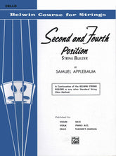 Applebaum, Samuel -2nd and 4th Position String Builder for Cello - Belwin/Mills Publication