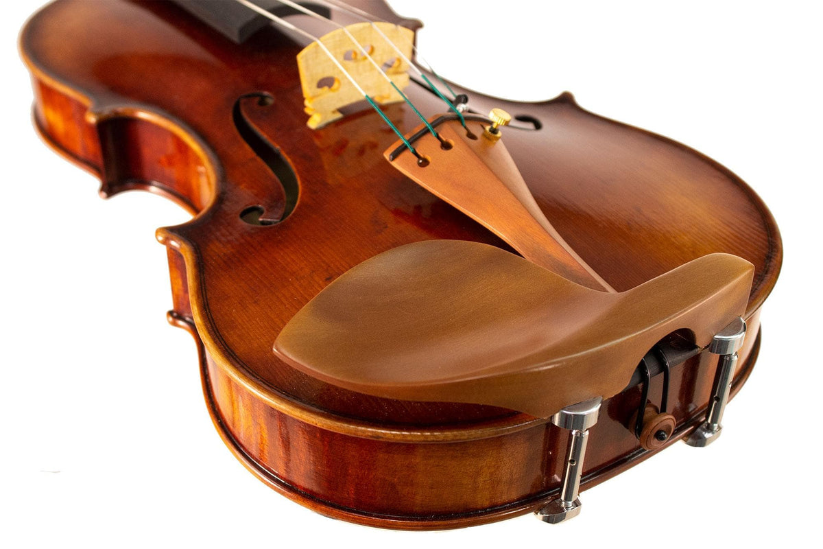 Guarneri Violin Chinrest with Old Hill Plate and Hill Clamps - Boxwood