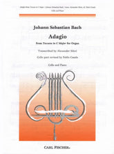 Bach, JS - Adagio From "Toccata in C Major" BWV 564 for Cello and Piano - Arranged by Siloti/Casals - Fischer Edition