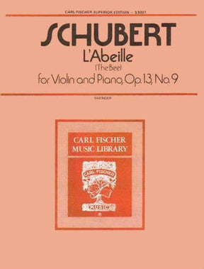 Schubert, Francois (Franz Anton) - L'Abeille (The Bee), Op 13 No 9 - for Violin and Piano - edited by Saenger - Carl Fischer