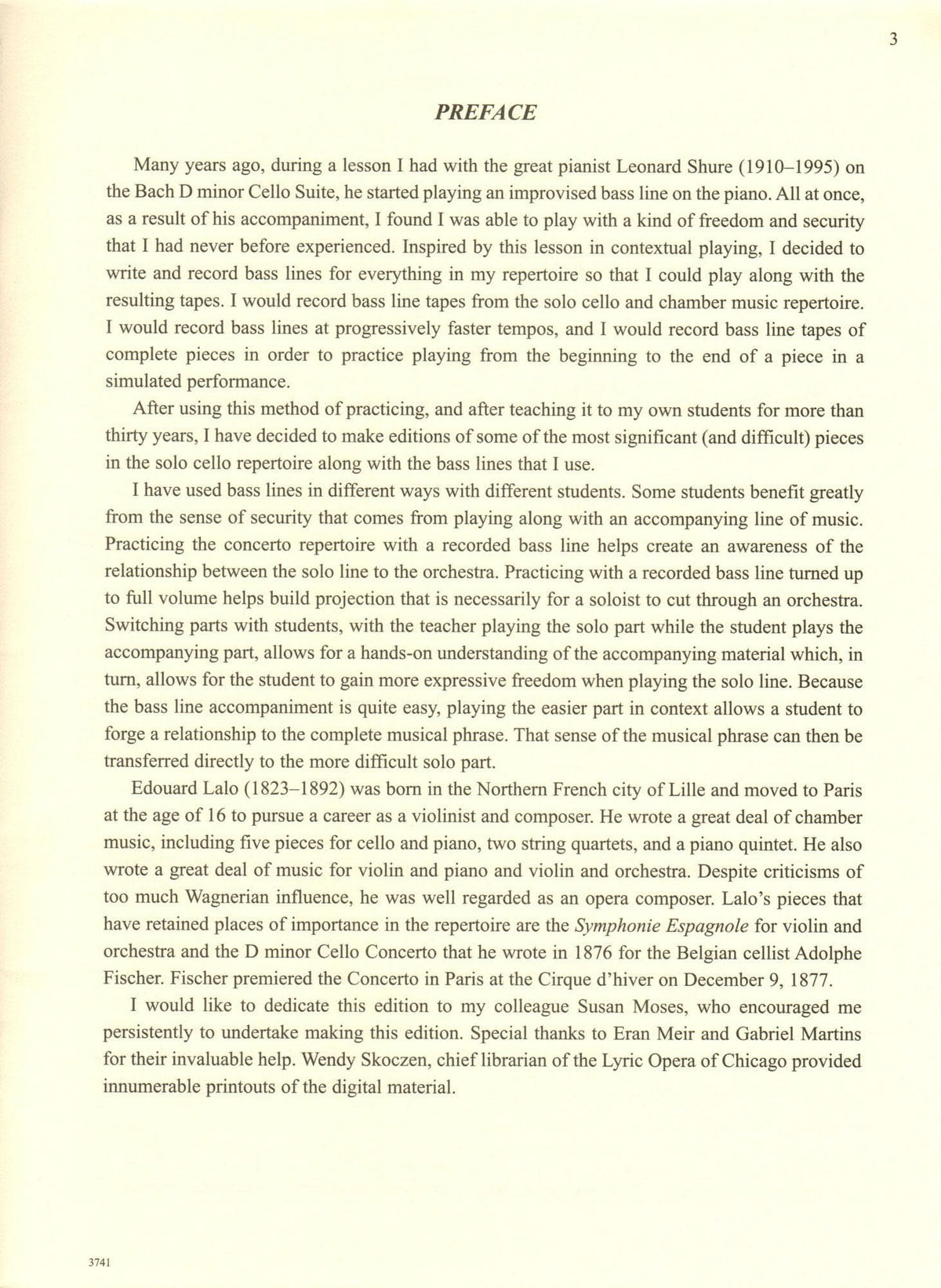 Lalo, Edouard - Concerto in D minor - for Cello - with Optional 2nd Cello, Commentary and Preparatory Exercises by Daniel Morganstern - International