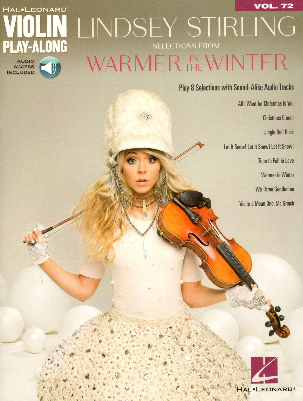 Violin Play-Along Volume 72: Lindsey Stirling, Warmer in the Winter - for Violin - with Online Audio Access - Hal Leonard