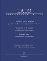 Lalo, Edouard - Concerto in d minor - Cello and Piano - edited by Hugh MacDonald - Barenreiter Verlag URTEXT