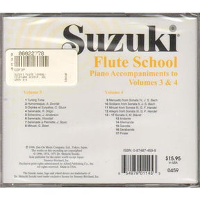 Suzuki Flute School Piano Accompaniment CD, Volumes 3 and 4