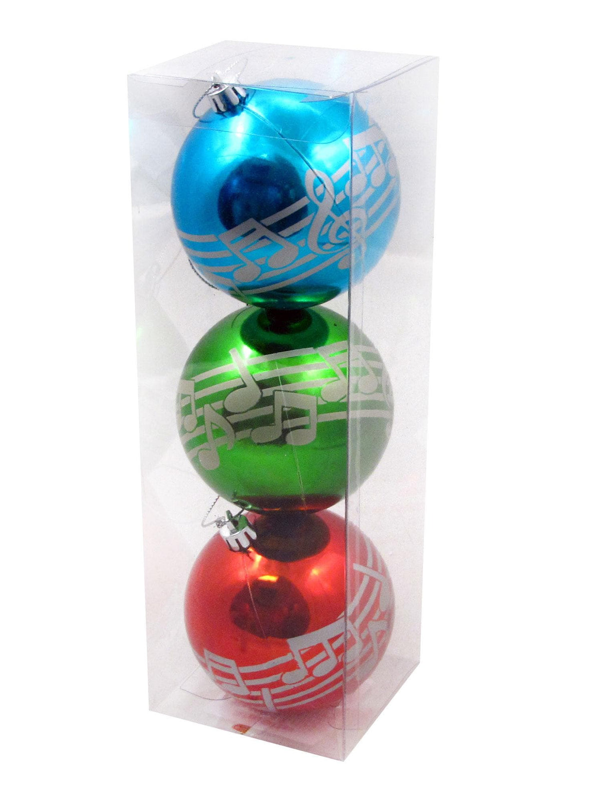 Music Note Ornaments - 3 Pack of Christmas Tree Bulbs
