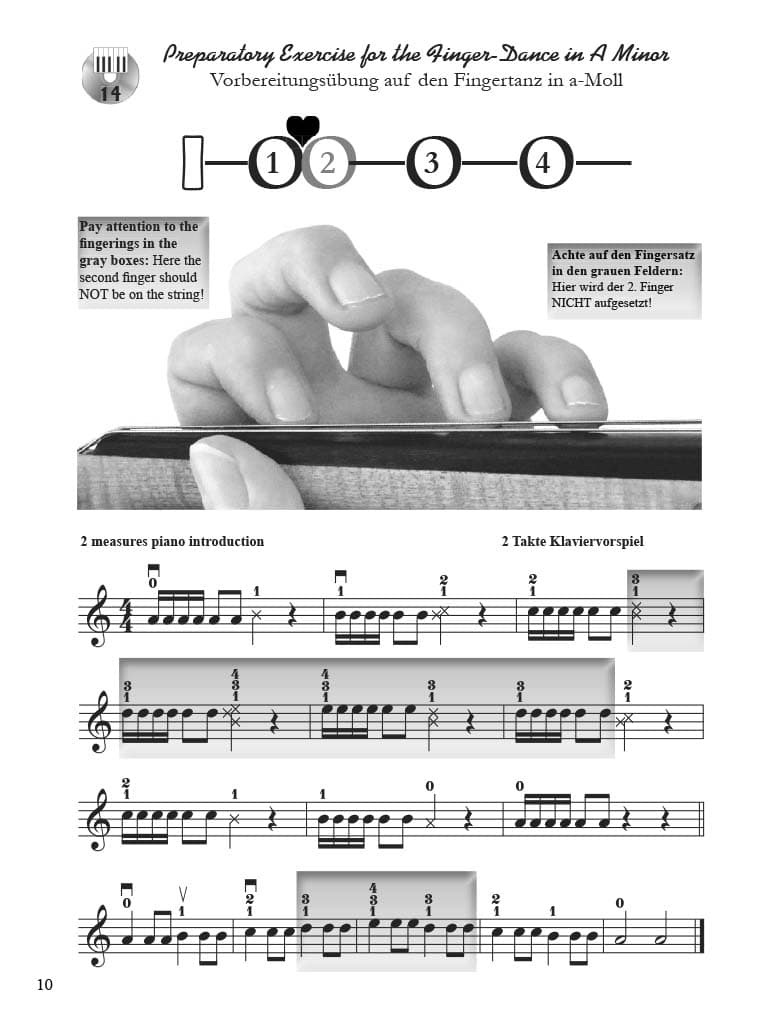 My First Technique Book - Basic Exercises for Violin with Piano Arrangements - CD/Online Audio - by Kerstin Wartberg - Istex Music Publications