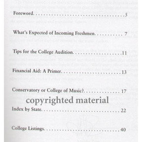 Students Guide to College Music Programs. 3rd Edition.