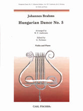 Brahms - Hungarian Dance No 5 - for Violin and Piano - edited by G Perlman - Carl Fischer