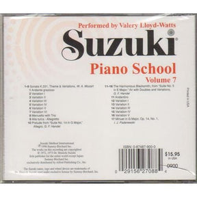 Suzuki Piano School CD, Volume 7, Performed by Lloyd-Watts