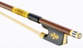 Pernambuco Cello Bow Fleur-de-lis Golden 3/4 Size
