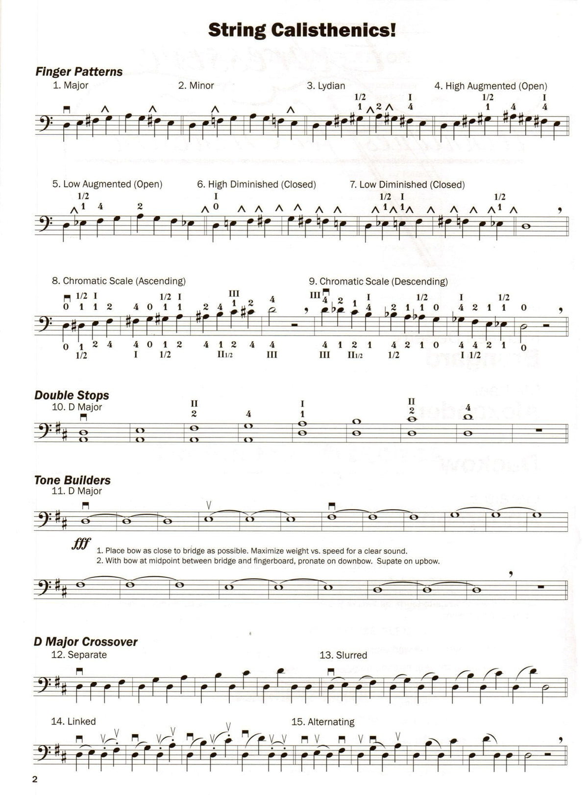 Expressive Techniques for Orchestra Bass