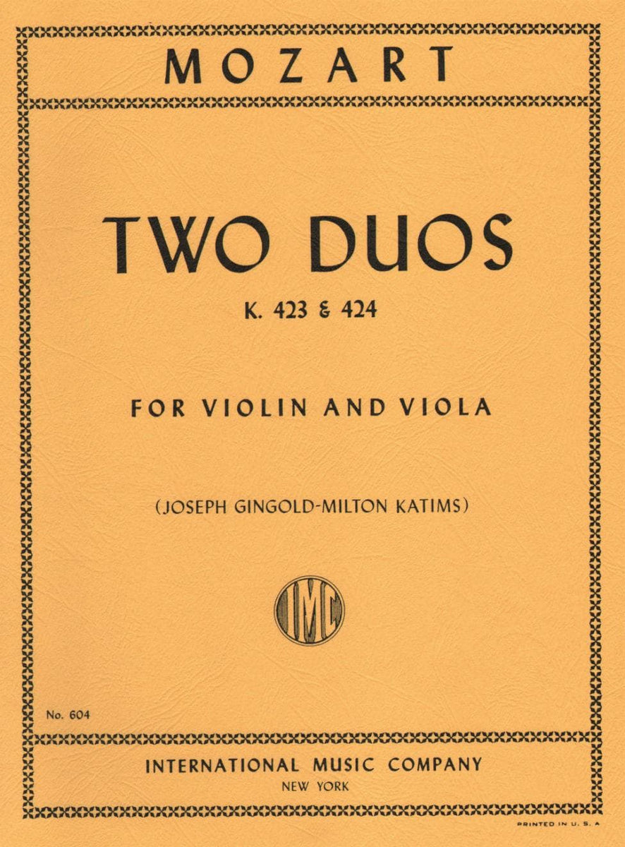 Mozart Violin Duets & Sheet Music