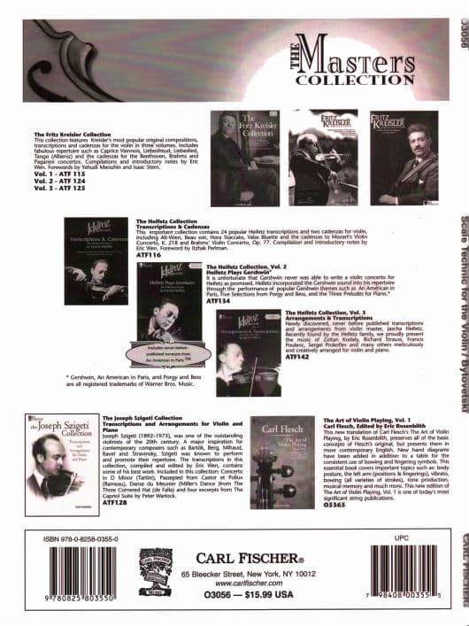 Bytovetski, P - Scale Technique for Violin - Fischer Edition