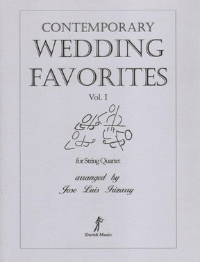 Contemporary Wedding Favorites Volume 1 for String Quartet - Arranged by Irizarry - Davidi Music Publication