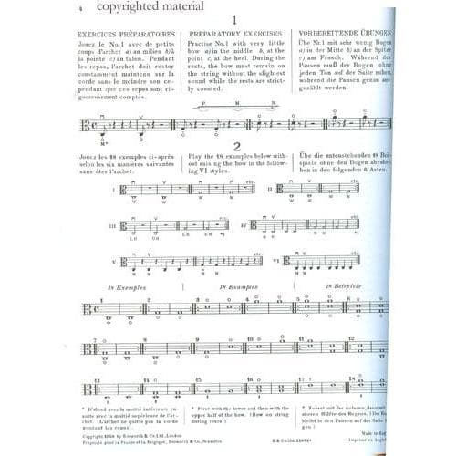 Sevcik, Otakar - School of Bowing Technique Op 2 Part 1 For Viola Arranged by Tertis Published by Bosworth & Co