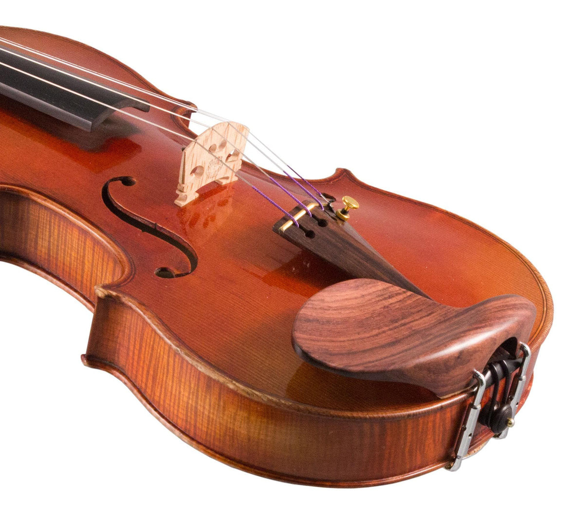 PVS Rosewood Violin Chinrest - Large Plate with Hump
