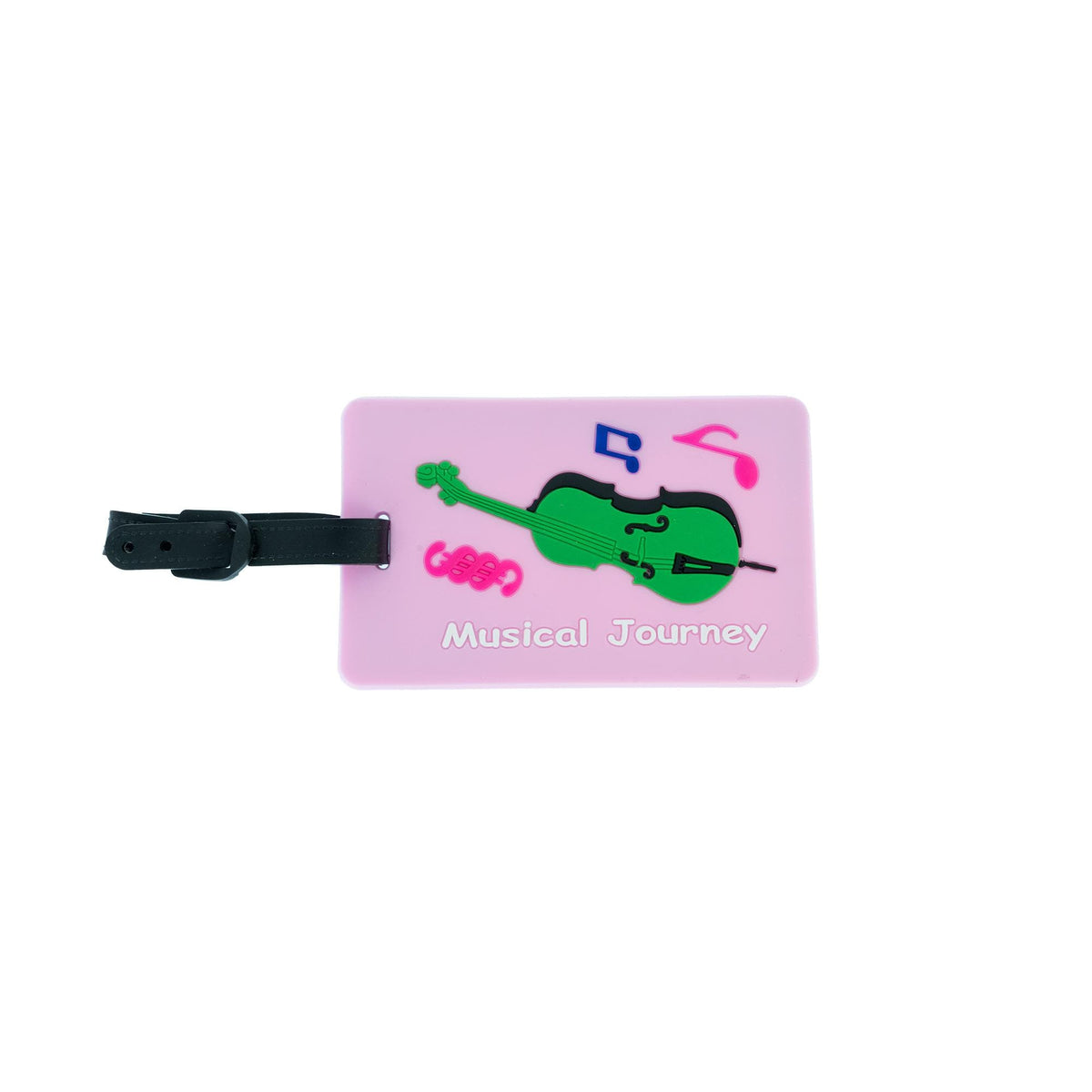 Musical Journey Luggage Tag - Light Pink