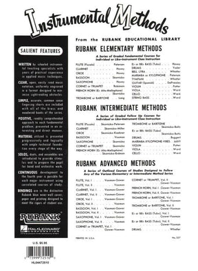 Hohmann/Wohlfahrt - Beginning Method for Violin, Volume 1 - compiled and edited by Harvey S Whistler - Rubank Edition (Hal Leonard)