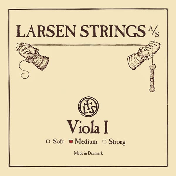 Larsen Viola String Set - 4/4 size - Medium Gauge - Ball End A