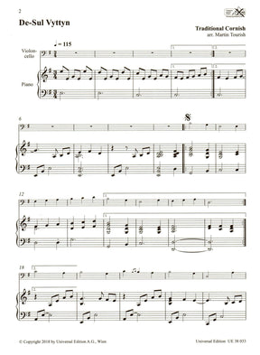 Celtic Play Along - for Cello and Piano - Includes CD Accompaniment - Universal Edition