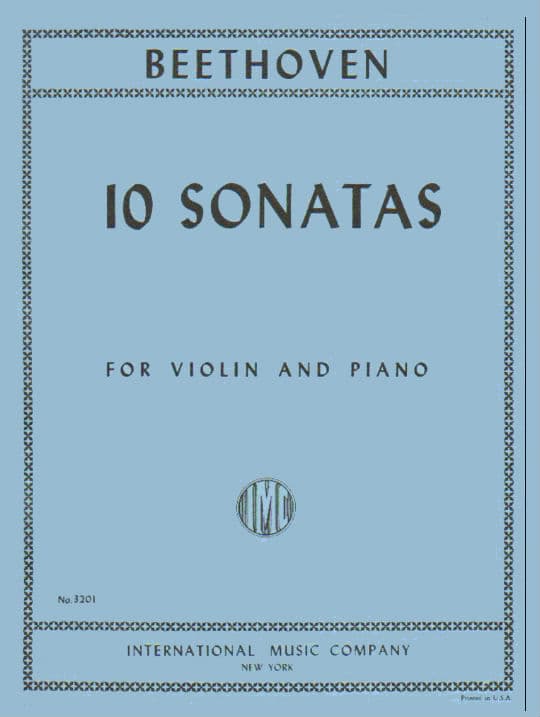 Beethoven, Ludwig - 10 Sonatas (Complete) - Violin and Piano - edited by Zino Francescatti - International Edition