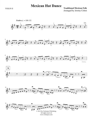 Cohen, Jeremy - Mexican Hat Dance - World Chamber Series - for String Quartet - Violinjazz Editions