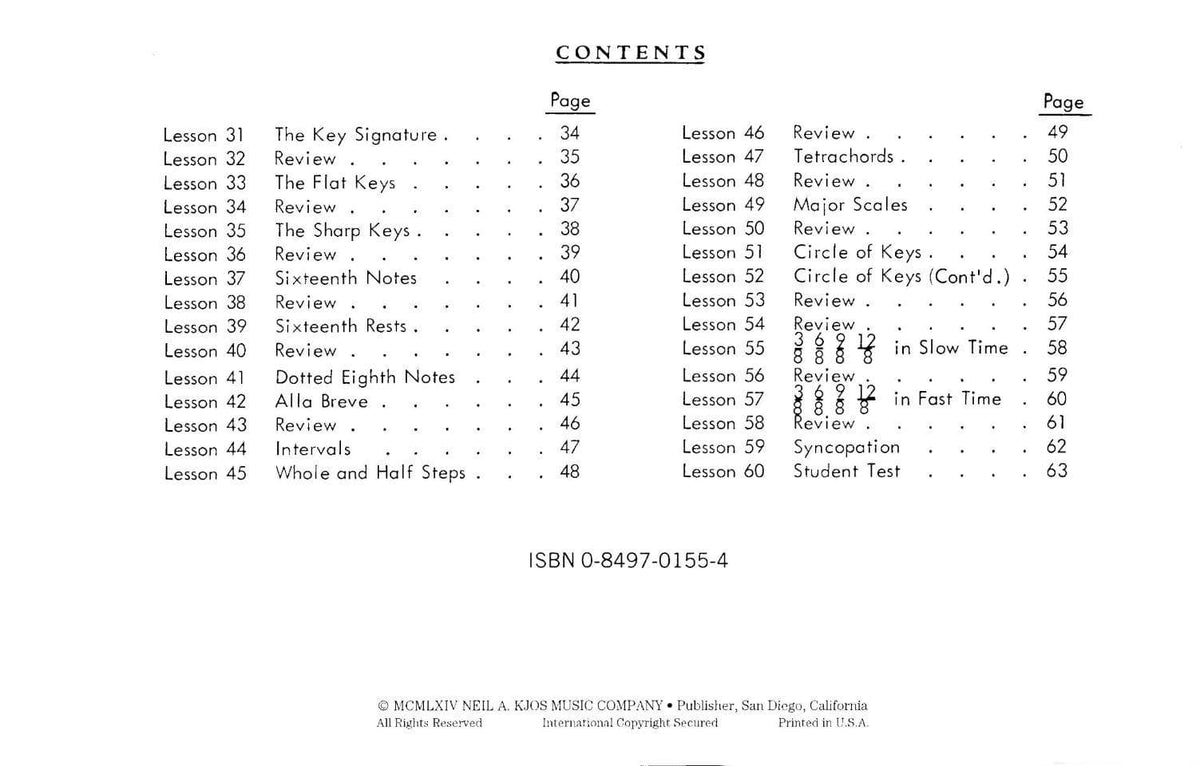 Master Theory Book 2: Intermediate Theory By Charles Peters and Paul Yoder Published by Neil A Kjos Music Company