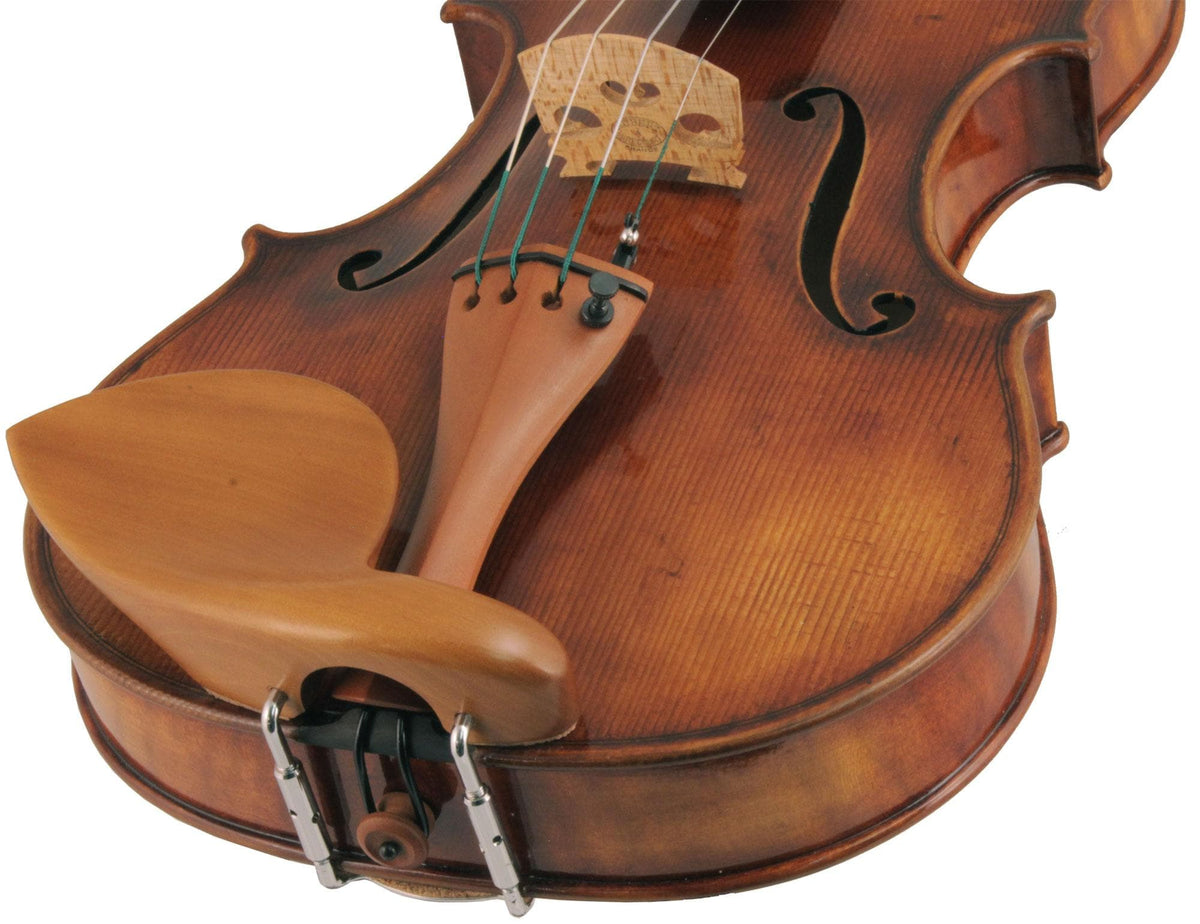 Strad Boxwood Violin Chinrest - Large Plate with Hump