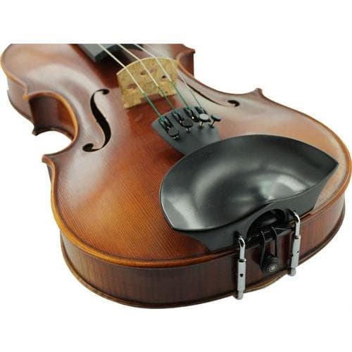 Flesch Violin Chinrest Ebony Center Mounted (fits 1/4 size)