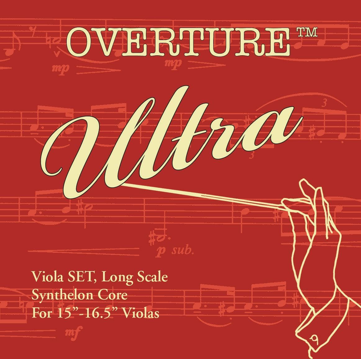Overture Ultra Viola String Set Long Scale 15-16.5