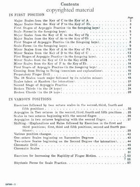 Bytovetski, P - Scale Technique for Violin - Fischer Edition