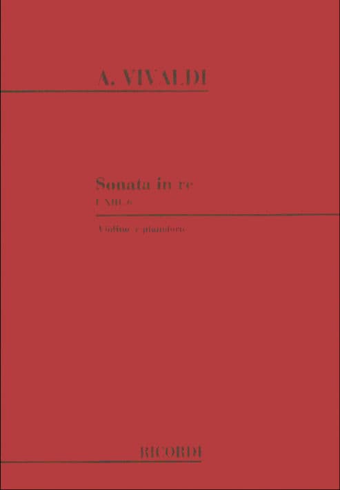 Vivaldi, Antonio - Sonata in D Major, RV 10 (F XIII, No 6) - for Violin and Piano - Ricordi