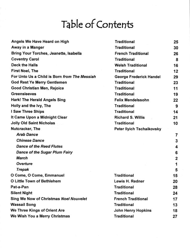 Music for Three: Traditional Christmas Music - Part 1: Violin, Oboe, or Flute - arranged by Daniel Kelley - Last Resort Music