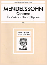 Mendelssohn, Felix - Concerto in E Minor, Op 64 - Violin and Piano - edited by Leopold Auer - Carl Fischer Edition