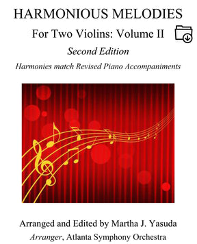 Yasuda, Martha - Harmonious Melodies For Two Violins, Volume II, 2nd Edition - Digital Download