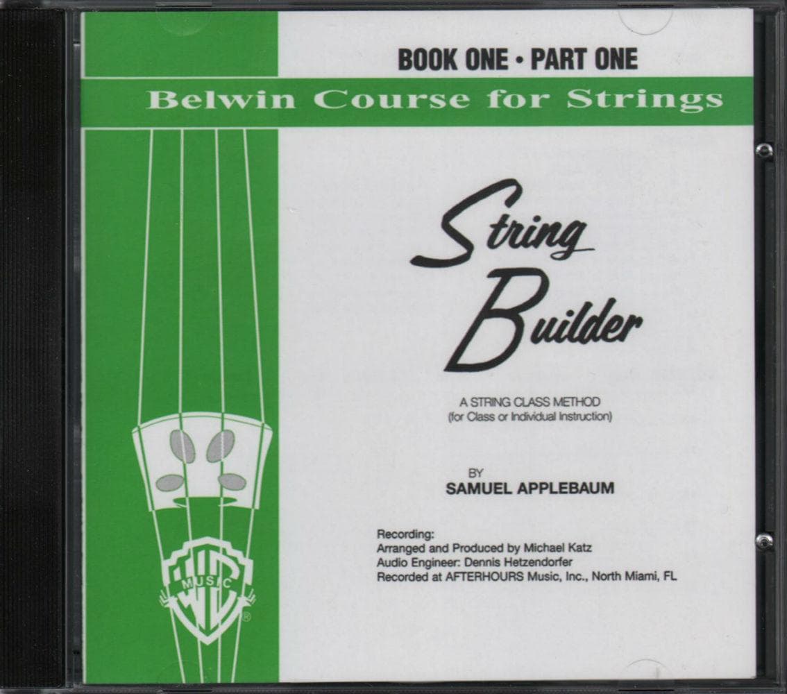 Applebaum, Samuel String Builder Book 1, Part 1 Audio CD Belwi