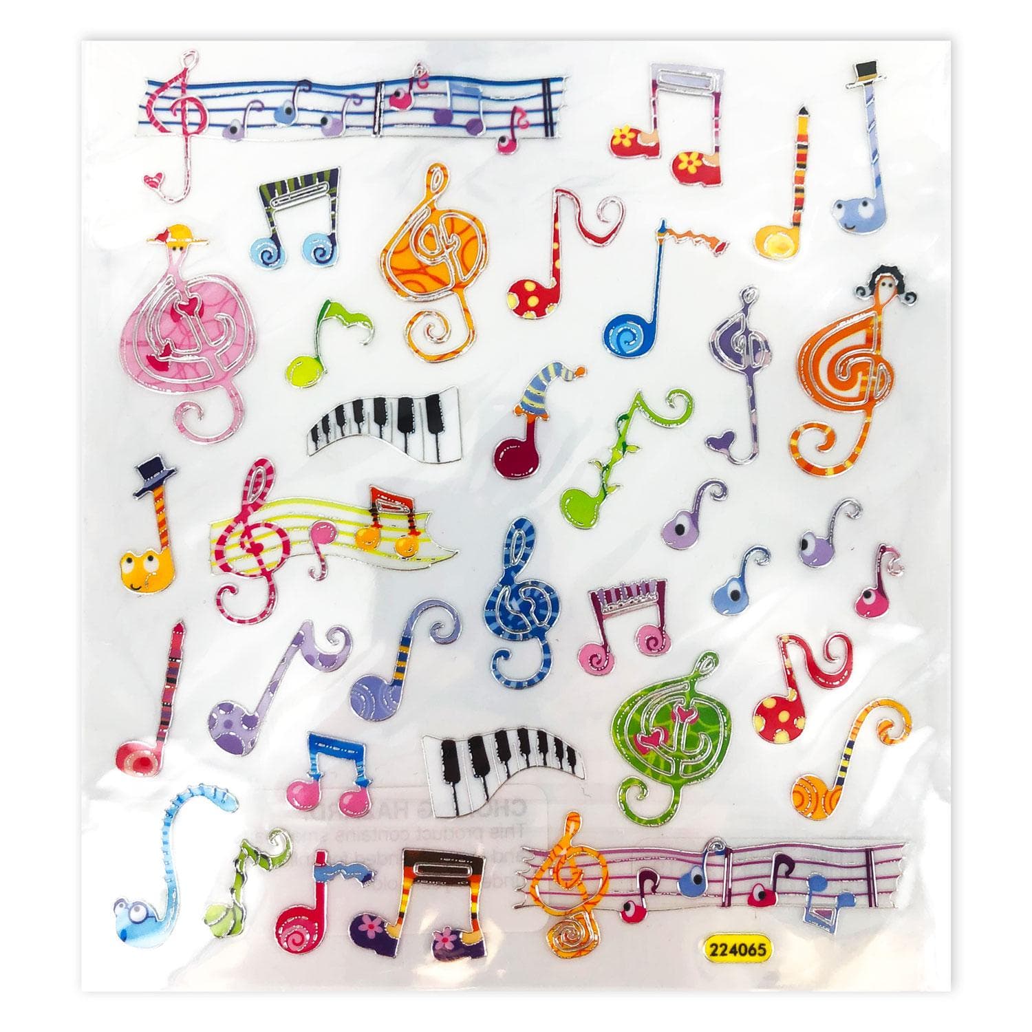 Music Note Stickers & Labels: Sheet, Theory, & Instrument