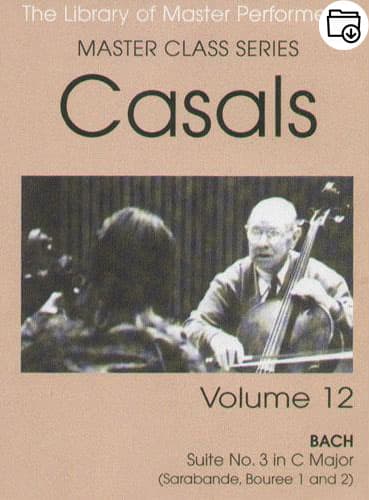 Pablo Casals Master Class Series Volume 12