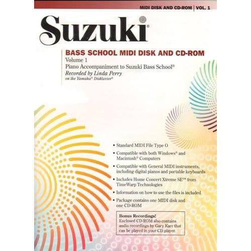 Suzuki Bass School Piano Accompaniment MIDI/CD-ROM, Volume 1