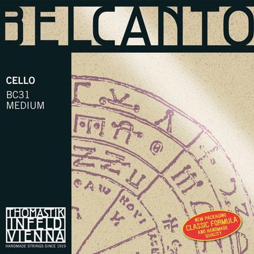 Thomastik Infeld Belcanto Cello String Set - 4/4 Size - Medium Gauge