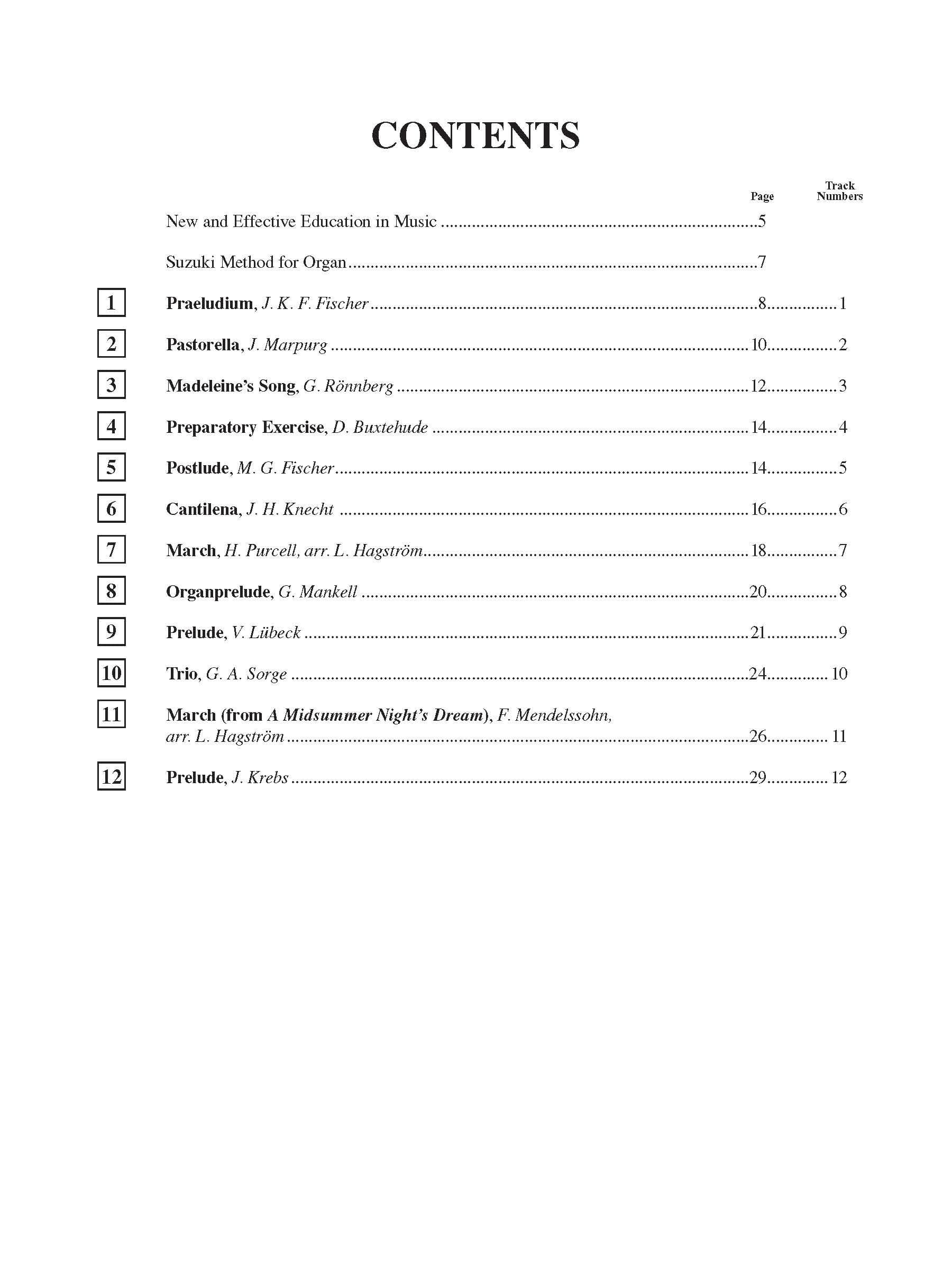 Suzuki Organ School Method Book and CD, Volume 5