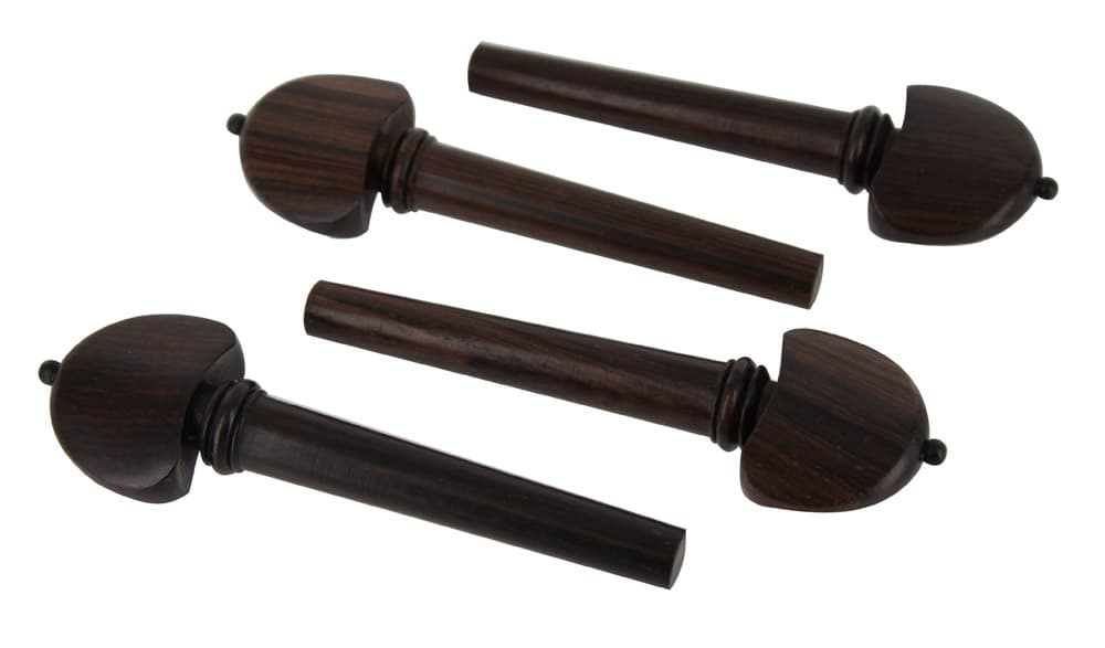 Set of Hill Model Rosewood Cello Pegs with Black Pin 4/4 Size