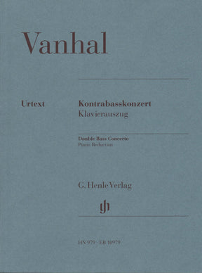 Vanhal, Johann Baptist - Double Bass Concerto - for Bass and Piano - G. Henle Verlag URTEXT