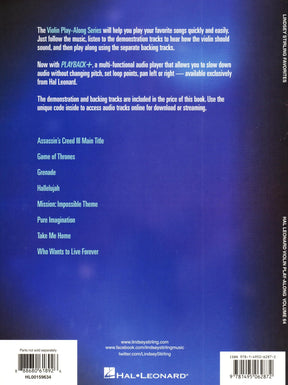 Lindsey Stirling Favorites - Violin Play-Along Vol. 64 - for Violin with Audio Accompaniment - Hal Leonard
