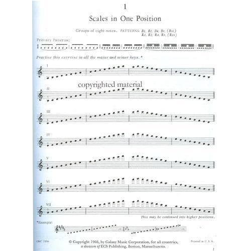 Galamian/Neumann - Contemporary Violin Technique, Book 1 - Galaxy Edition