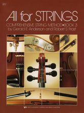 All For Strings Comprehensive String Method - Book 3 for Cello by Gerald E Anderson and Robert S Frost